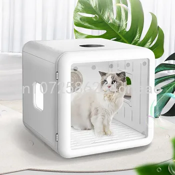 Сушене кутия за домашни любимци, е Напълно автоматичен Сешоар за котки, Ултравиолетова стерилизационный шкаф, Интелигентна скоростна сушене