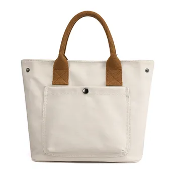 2023 Нови дамски чанти, младежки чанти с горната дръжка, дамски чанти, благородна холщовая дамска чанта-тоут, ръчна чанта