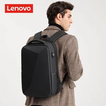 Раница за лаптоп Lenovo за студенти, USB-акумулаторна смарт опаковка за бизнес пътувания, анти-кражба водоустойчив компютърни раници Man