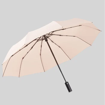 Ветроустойчивый чадър от слънцето за мъже, автоматичен 3-стъпка мъжки чадър за жените, дъждобран Guarda Chuva Grande, умен голям чадър от слънцето Sombreiro