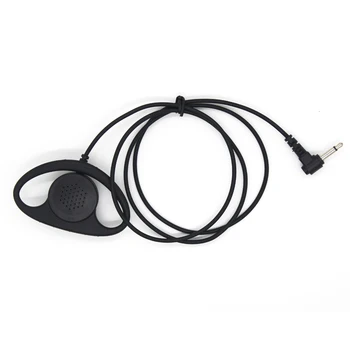 3,5 мм D-образна слушалка само за слушане на Слушалки от мека гума за радио Motorola със защита от шум