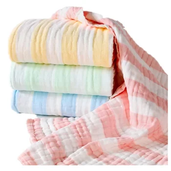 Памучни бебешки одеяла за свободни новородени, Хавлиени Кърпи, шарени памперси, Неизмита марля Меки Завивки, Аксесоари за бебета