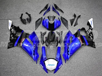 Нови Комплекти Обтекателей за мотоциклети ABS, Подходящ За Yamaha YZF 600 R6 2017 2018 2019 2020 R6 17 18 19 20, Комплект Тяло на Поръчка, Син, Черен