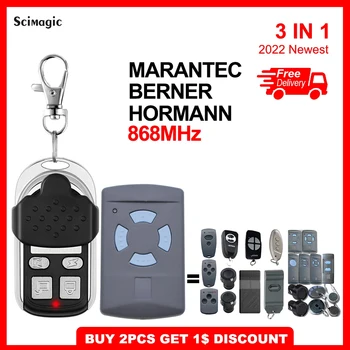 Hormann HSM4 868 HSM2 868,35 Mhz Дистанционно управление на гаражни врати Marantec Digital 302 382 BERNER BHS121 BHS120 868 Mhz Отварачка за врата