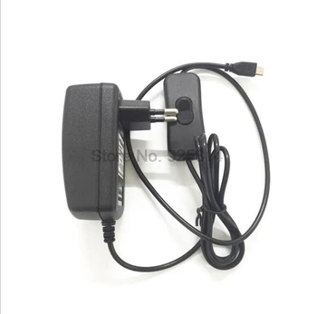 50 бр./лот Micro USB 5V 3A 3000mA AC-DC Адаптер EU US Plug Зарядно Устройство за Таблета, Raspberry Pi Zero