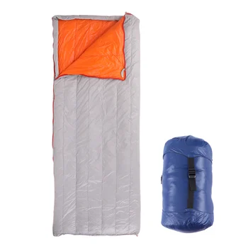 300 г/500 г Ultralight спален чувал на гусином топола за един човек с чанта за съхранение за зимния туризъм, къмпинг, планинско катерене