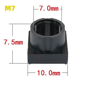10 бр. притежателя на обектива M7 X P0.35 Височина 7,5 мм, за монтиране на обектива и поддръжка M7 за камери за видеонаблюдение, жак адаптер за печатни платки ПР