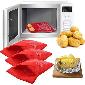 Безплатна Доставка Чанта за приготвяне на картофи в микровълнова фурна, печени картофи, Бързо готовящийся картофи в микровълнова печка, Кухненски принадлежности