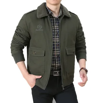 Зимно мъжко яке военен качество, ежедневни флисовые топло яке, армейское зелено палто, памучни черни якета, паркове, по-големи размери 5xl 6xl