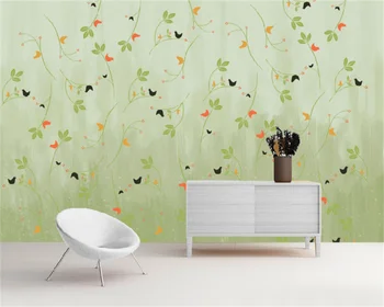 Американски пасторальный малко свеж модерен цвете фон за спалня декорация на стени у дома тапети papier peint fleur behang tapety