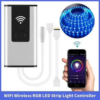 Timethinker WIFI Безжичен Интелигентен RGB Led Контролер Ивица Светлина Премина 12V 24V RGB RGBW САМ Ключа на Светлината, за да Алекса Google Home