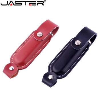 JASTER, с модерна кожена USB-стик, кожени ключодържатели, стик 64 gb, 16 GB, 32 gb, търговски карта памет, добър подарък, безплатна доставка