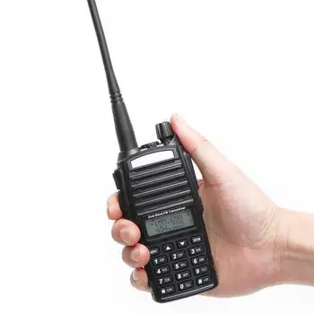 Uv 82 Преносима Радиостанция Real 5w Radio Comunicador Dual Пр Long Range Двустранно Преносима FM Любителски Радио Vhf Uhf Предавател