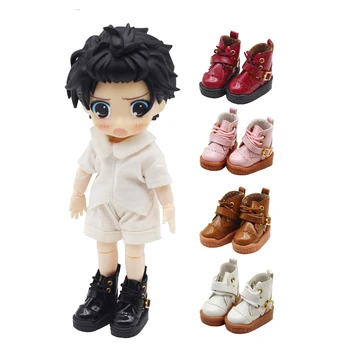 Нов стил, обувки от изкуствена кожа за кукли OB11/DOD/GSC, играчка обувки, аксесоари, подходящи за кукли 1/12 BJD 2,5*1,1 см