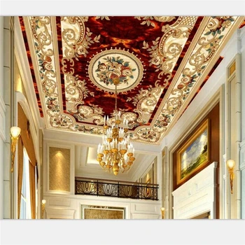beibehang Потребителски тапети голям престижен нов европейски стил мрамор фон на стената на пода на тавана фон papel de parede