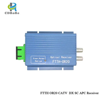 Оптичен приемник на FTTH OR20 CATV GPON EPON С оптичен възел WDM/Micro WDM, Duplex конектор SC APC С 2 Радиочастотными Изходи WDM, 1 бр.