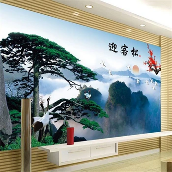 beibehang Мащабни тапети по поръчка, китайски вятър и вода, дизайн видеостены Ying - песен, тапет на тавана