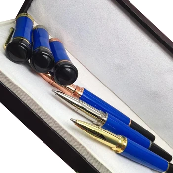 Химикалки Серия MB Lucky Star Уникален Дизайн От Висококачествена Синя Керамика За Офис Писмо и Подарък на Човек