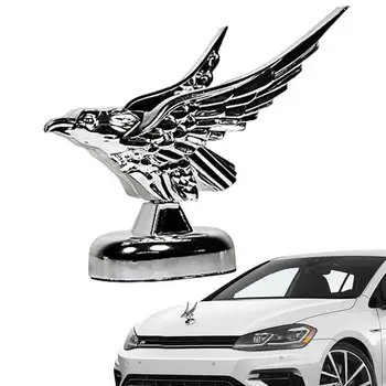 Орлиный орнамент на предния капак 3D Емблема на Орел Авто Предния капак на колата Статуи Украшение с логото на Птици за стайлинг на леки и товарни автомобили