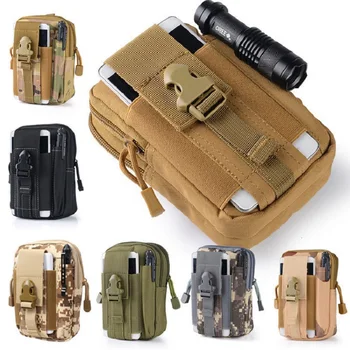 Чанта тактическа Molle, Поясная чанта, малък джобен военен калъф за джогинг, чанта за оцеляване в Лагера, Медицинска кутия на открито