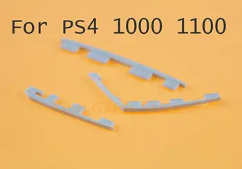 20 комплекти от силиконови облицовки за крачета за Sony PS4 1000 1100, долна възглавница, пластмасова лента за Playstation 4 PS4, бял, черен