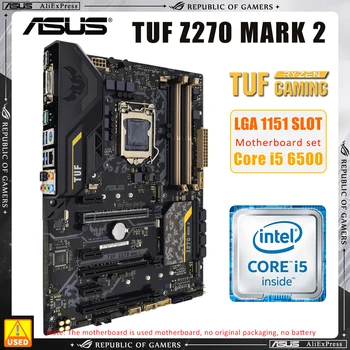 Дънна платка ASUS TUF Z270 MARK 2 е оборудван с процесор Core i5 6500 и поддържа 4 модула DDR4 DIMM Е 64 GB 2 порта M. 2 HDMI