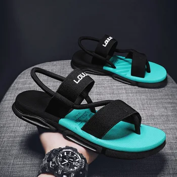 Чехли; Мъжки летни обувки, с мирис на щиколотках; нескользящие сандали; летни чехли; плажна водоустойчив обувки; мъжки Zapatillas Hombre