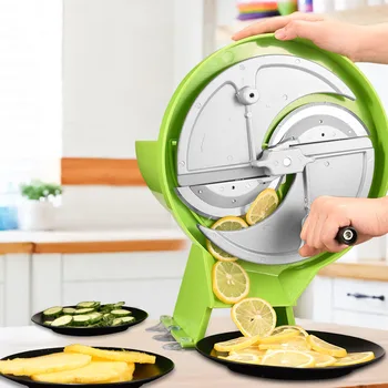 Многофункционална машина за нарязване на плодове и зеленчуци за ръкостискане, лимон, картофи, джинджифил, кухненски слайсер