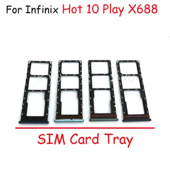 За Infinix Hot Play 10 X688 X688C X688B Тава за sim-карти на Притежателя на Устройства, Четец за Карти SD Слот Адаптор