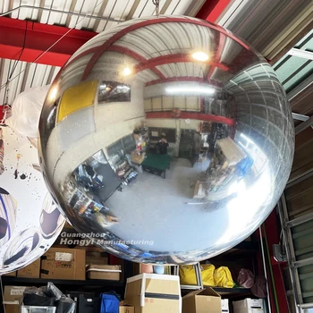 Висококачествен Гигантски окачен надуваем огледало топки