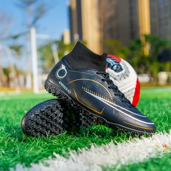 Качествена футболна обувки Mbappé, трайни леки футболни обувки, удобни футболни обувки за улицата, на едро маратонки 35-45 размери