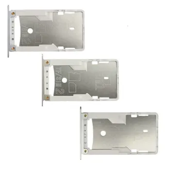 OEM държач на тавата за карти Micro SD с две SIM-карти за Xiaomi Redmi Note 4X цвят: златист, сребрист, сив