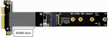 Удлинительный кабел ADT PCIe 4x M. 2 такса адаптер NVMe SSD поддържа PCI-E 3,0x4, полноскоростную подкрепа на ADT от M2 до PCI Express 3,0x4