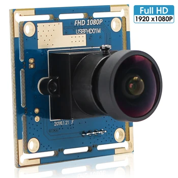 Модул, уеб камера Fisheye 2.0 megapixel Full HD 1920x1080 Широкоъгълен CMOS OV2710 Micro USB за рекламни машини, машини за провеждане на анкети