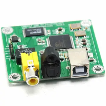 Hi-Fi CM6631A 192 khz-Коаксиален и оптичен преобразувател SPDIF КПР Такса 24bit USB 2.0