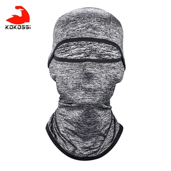 Балаклава за спортен велосипед KoKossi, устойчив на uv устойчиви, дишащи, приятни за кожата за мъже маска за туризъм от ледената коприна, защита на врата