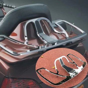 Хромирани багажная полк за багажника на мотоциклет алуминиева за Honda Goldwing GL1800 GL 1800 2001-2017 аксесоари за мотоциклети