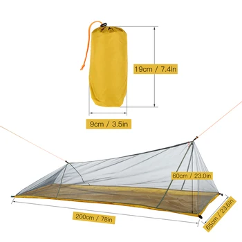 Lixada Хамак с комарите мрежа за 1-2 човека, градинска палатка за къмпинг, сверхлегкая окото палатка, подвесная двойно легло, окото-люлка