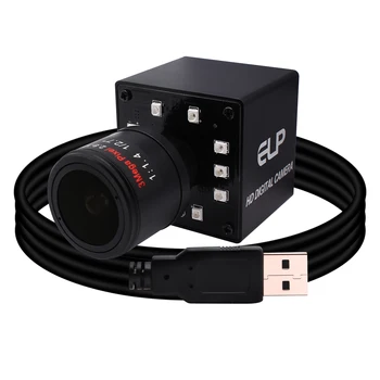 ELP 1080P H. 264 USB Камера IMX323 IR за Нощно Виждане Full HD 2MP 30 кадъра в секунда Безплатен Драйвер Щепсела и да Играе Ръчно Мащабиране Уеб камера за Автомобил на видеорегистратора