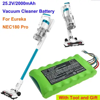 Батерия за прахосмукачка GreenBattery2000mAh BP25220F за Eureka NEC180 Pro