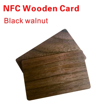 50шт Водоустойчив естествен Дървен NFC tag216 RFID Празен етикет Визитка Благородна карта за контрол на достъпа
