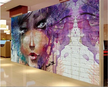 beibehang тапети за стените, 3 d Модерно Изкуство Цветна Скъпа Красотата на Ръчно Рисувани Тапети Тапети от папие-маше 3d