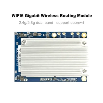Безплатна доставка, Топла Разпродажба Hilink OpenWRT WiFi6 AX Gigabit 5G Двухчастотный Сериен Порт, WiFi Модул HLK-RM60 128 М RAM 16 М SPI Flash