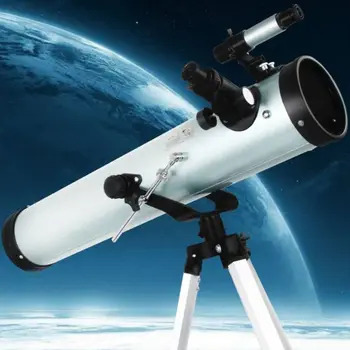 35X-875X Увеличаване на професионален астрономически телескоп за космоса, бинокъл калибър 114 mm, 1,5-метров статив, телескоп 