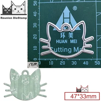 (16 Стилове) 2023 Нови Мини Тагове за Котки, Метални Режещи Печати за направата на Хартиени Поздравителни Картички 