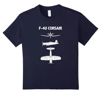 Лидер в продажбите на дрехи за фитнес, потници, мъжки тениски с самолет F-4U Corsair времето на Втората световна война, ежедневни тениски