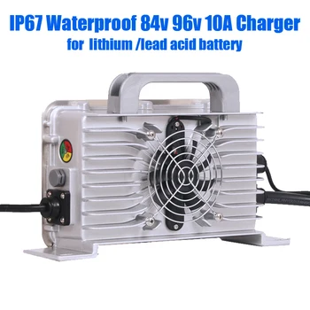 IP67 водонепроницаемое зарядно устройство 84v 96v 10A 126V 102,2 v 96,6 V 116,8 V 92,4 v 117,6 v 100,8 V 109,2 V 100,8 V литиево-йонна батерия lifepo4