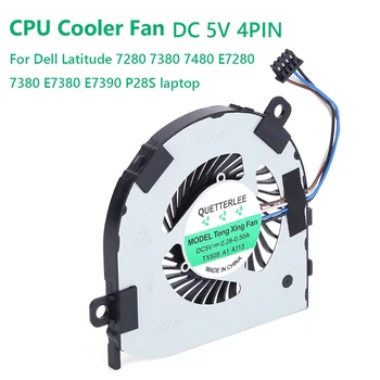 За DELL Latitude 7280 7380 7480 P28S на вентилатора за охлаждане на лаптопа радиатор 4PIN CPU Cooler Подмяна на вентилатора Аксесоари за вътрешни компоненти