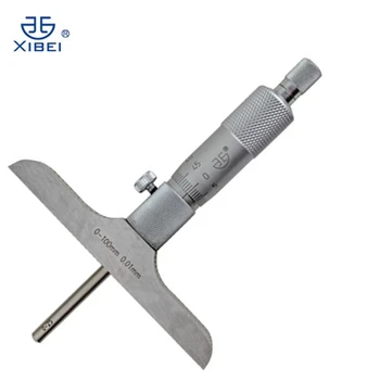 Марка Xibei 0-25 мм 0-50 мм 0-100 mm 0-150 мм на най-дълбокото микрометър 0,01 мм на най-дълбокото микрометър с пръчки на най-дълбокото штангенциркуль измервателни инструменти