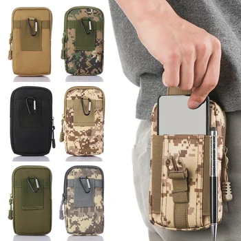 Военни Тактически Чанти за Мъже, Камуфляжный Малък Джобен каишка, Поясная чанта, Чанта за бягане на открито, Военни пакет, Пътни чанти за къмпинг